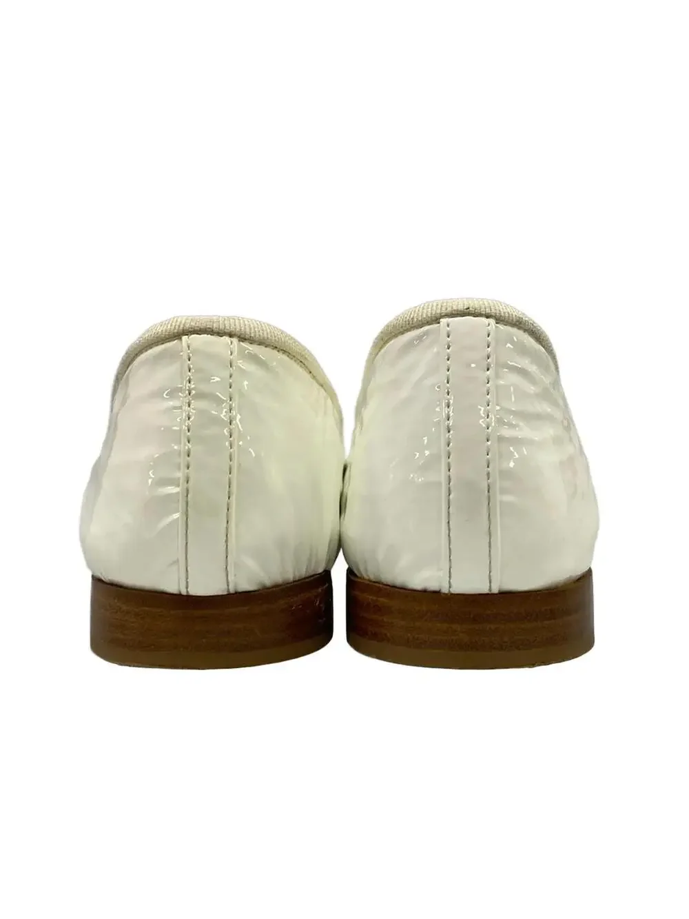 Chanel White Patent Leather Shoes #289524C76B